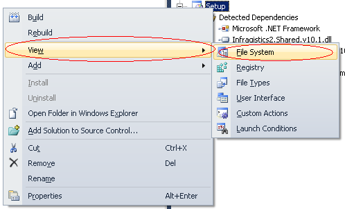 Marking custom files as permanent in Setup project Visual Studio windows  Applications | Think Simple